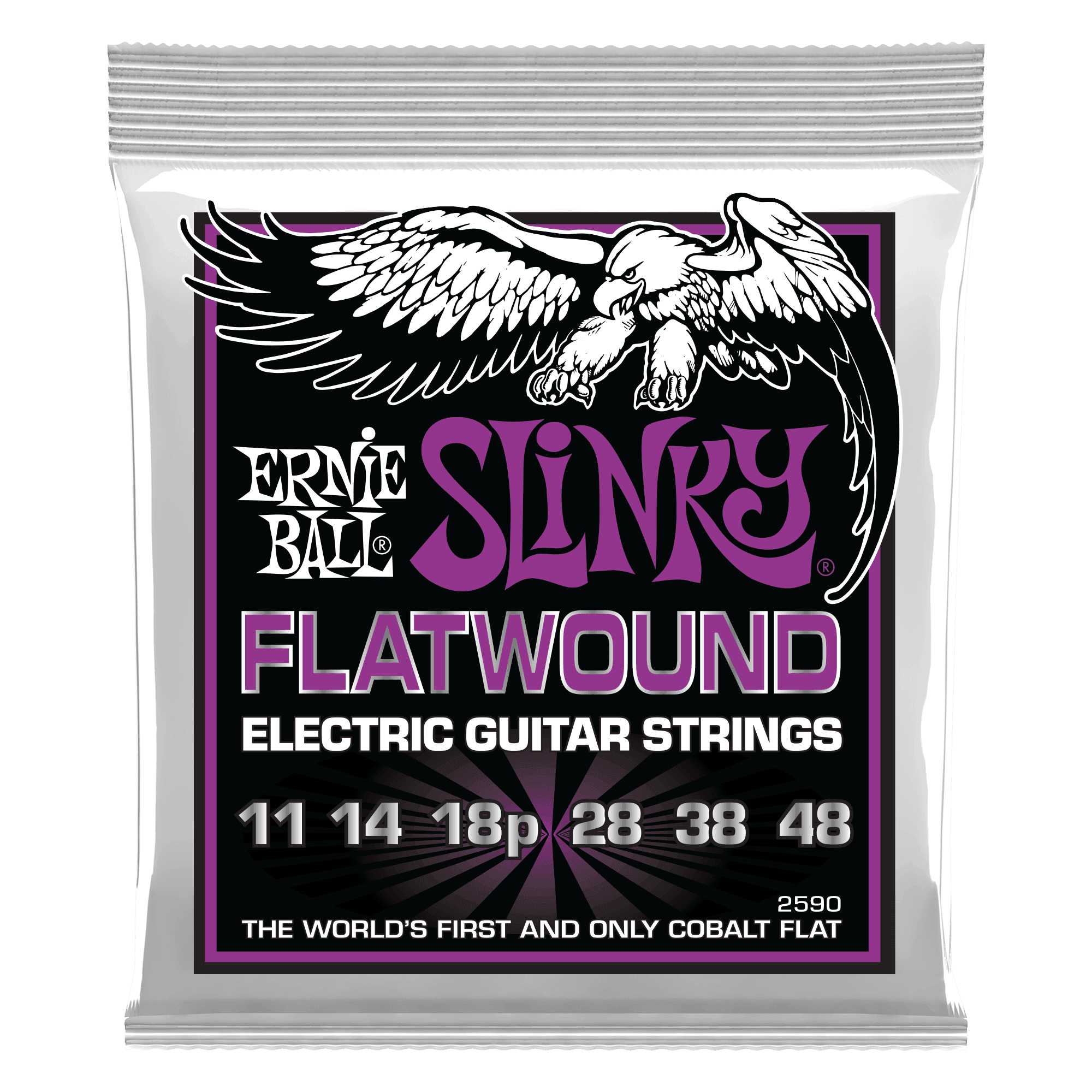 Ernie Ball Power Slinky Cobalt Flatwound (.011–.048) .11–.48 strings