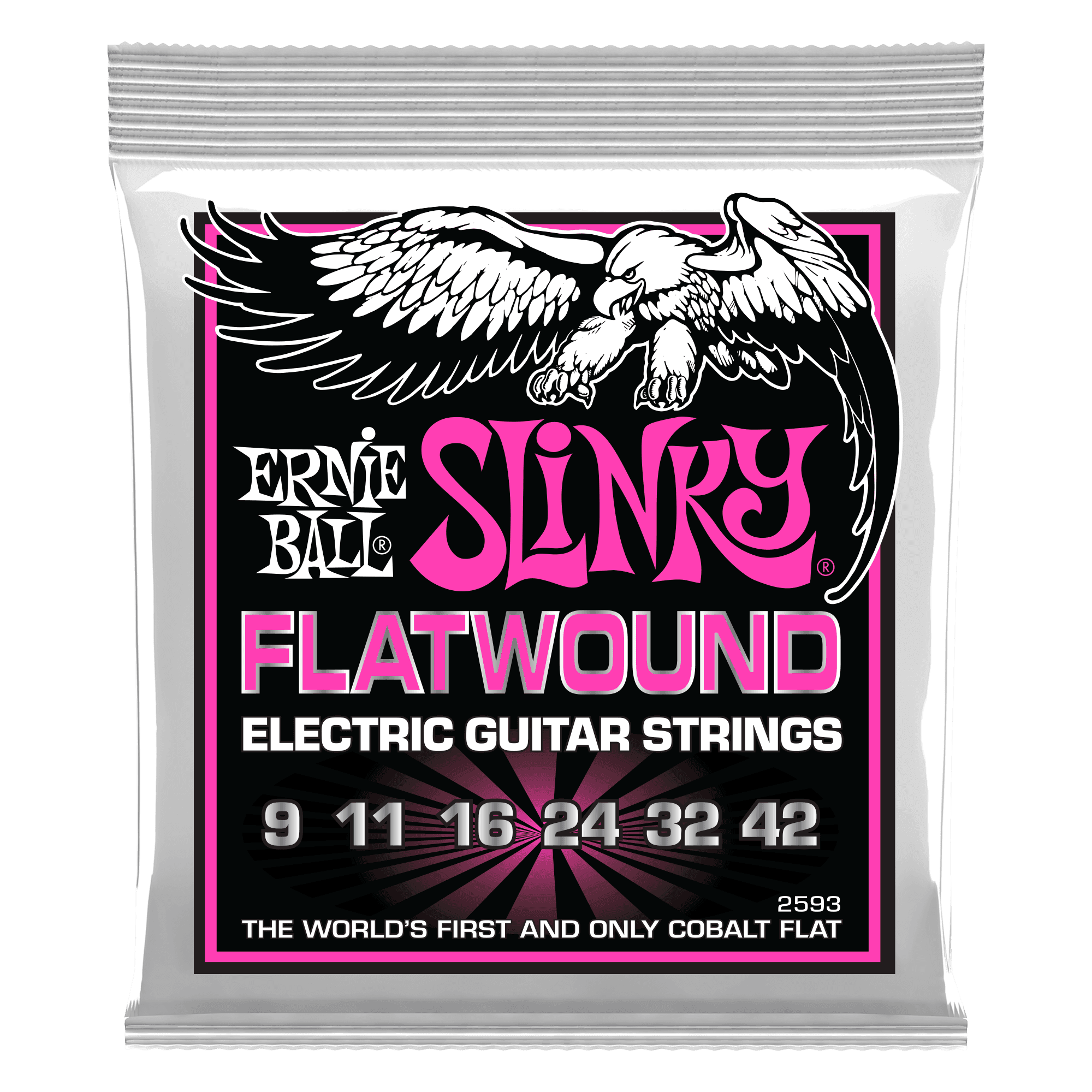Ernie Ball Super Slinky Cobalt Flatwound (.009–.042) .9–.42 strings